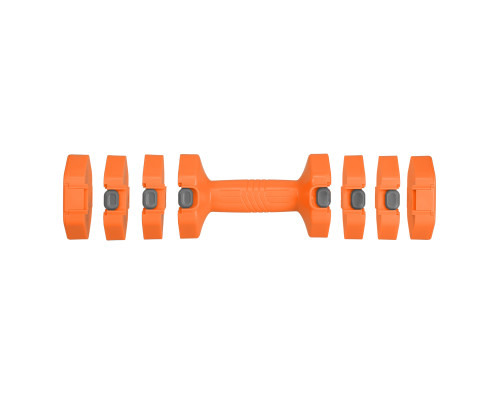 Гантелі шестигранні розбірні HMS HL03 2 x 2,5 кг, оранжеві