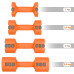 Гантелі шестигранні розбірні HMS HL03 2 x 2,5 кг, оранжеві