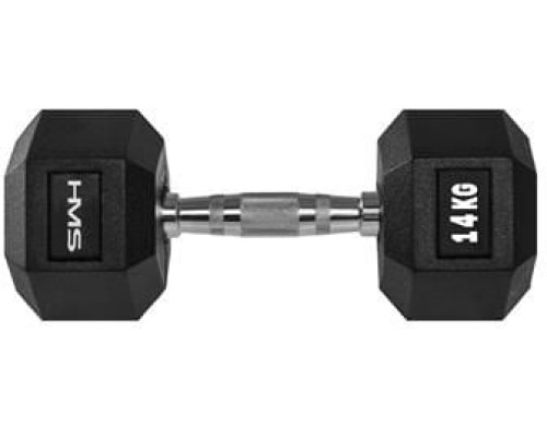 Гантель HMS Hex Pro прогумована 1 х 14 кг Гантель HMS Hex Pro прогумована 1 х 14 кг