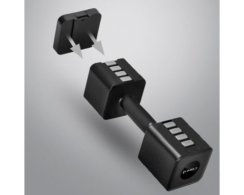 Гантелі розбірні HMS HL02 2 x 5 кг, чорні