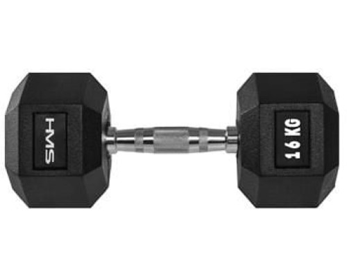 Гантель HMS Hex Pro прогумована 1 х 16 кг Гантель HMS Hex Pro прогумована 1 х 16 кг