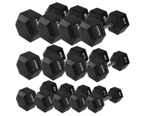 Гантель HMS Hex Pro прогумована 1 х 16 кг Гантель HMS Hex Pro прогумована 1 х 16 кг