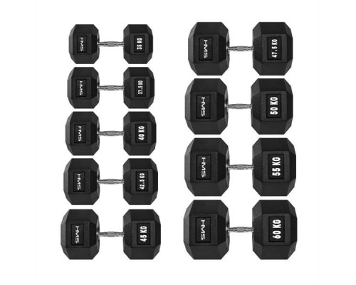 Гантель HMS Hex Pro прогумована 1 х 16 кг Гантель HMS Hex Pro прогумована 1 х 16 кг