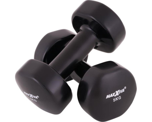 Гантелі Maxxiva D84992 вінілові 2 x 5 кг Гантелі Maxxiva D84992 вінілові 2 x 5 кг