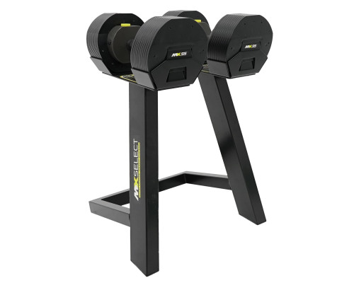 Гантелі регульовані MX SELECT MX55 Dumbbell 4.5 - 24.9 KG + ПІДСТАВКА Гантелі регульовані MX SELECT MX55 Dumbbell 4.5 - 24.9 KG + ПІДСТАВКА