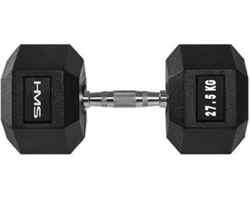Гантель HMS Hex Pro прогумована 1 х 27,5 кг Гантель HMS Hex Pro прогумована 1 х 27,5 кг