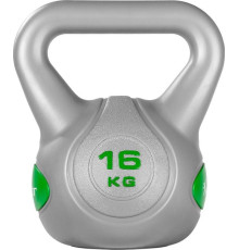 Гиря бітумна Movit 16 кг, сіро-зелена