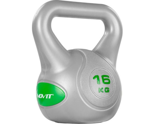 Гиря бітумна Movit 16 кг, сіро-зелена