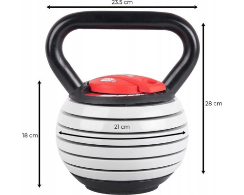 Гиря Fit4Med Kettlebell Ball чавунна, регульована 3,5-18,1 Гиря Fit4Med Kettlebell Ball чавунна, регульована 3,5-18,1
