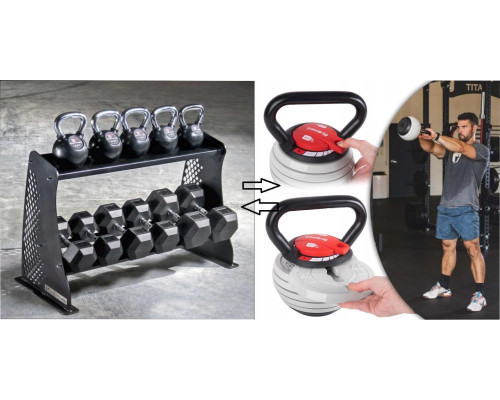 Гиря розбірна чавунна Fit4Med 3,5-18,1 кг