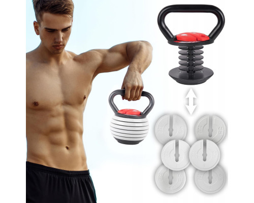 Гиря розбірна чавунна Fit4Med 3,5-18,1 кг