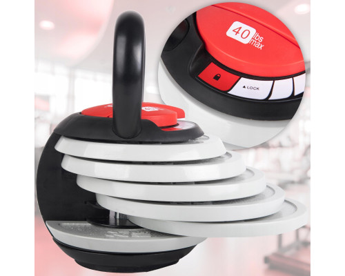 Гиря розбірна чавунна Fit4Med 3,5-18,1 кг