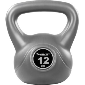 Гиря Movit Kettlebell Dumbbell сіра - 12 кг