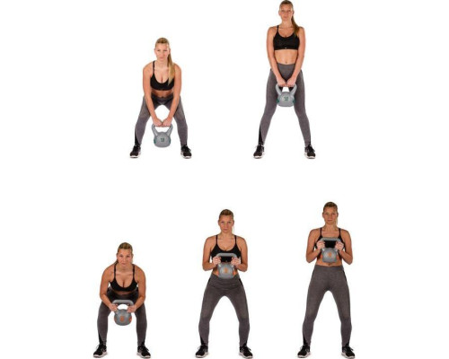 Гиря Movit Kettlebell - 10 кг, чорний / гас Гиря Movit Kettlebell - 10 кг, чорний / гас