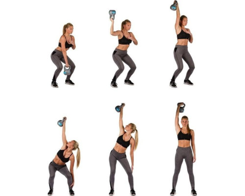 Гиря Movit Kettlebell - 10 кг, чорний / гас Гиря Movit Kettlebell - 10 кг, чорний / гас