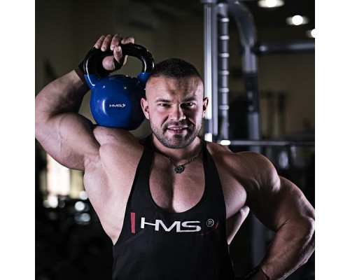 KNV04 BLUE KETTLEBELL ŻELIWNY POKRYTY WINYLEM HMS KNV04 BLUE KETTLEBELL ŻELIWNY POKRYTY WINYLEM HMS
