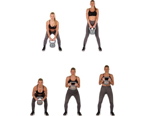 Гиря Movit Kettlebell 20 кг, чорна Гиря Movit Kettlebell 20 кг, чорна