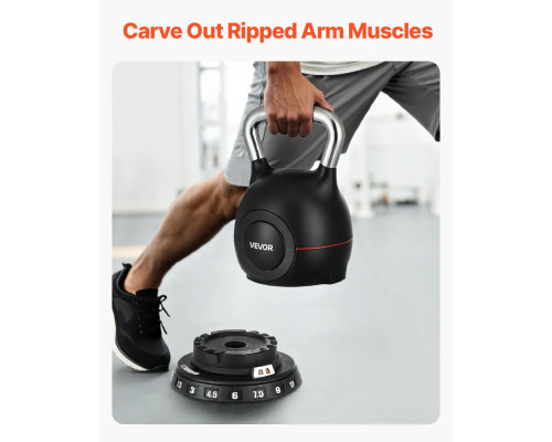 Гиря регульована VEVOR, чорна