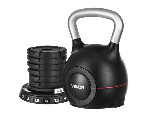 Гиря регульована VEVOR, чорна