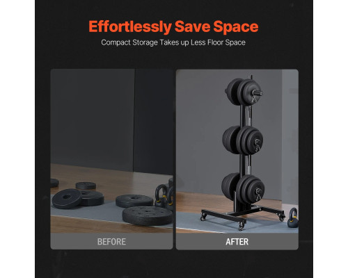 Стійка для штанг VEVOR, чорний