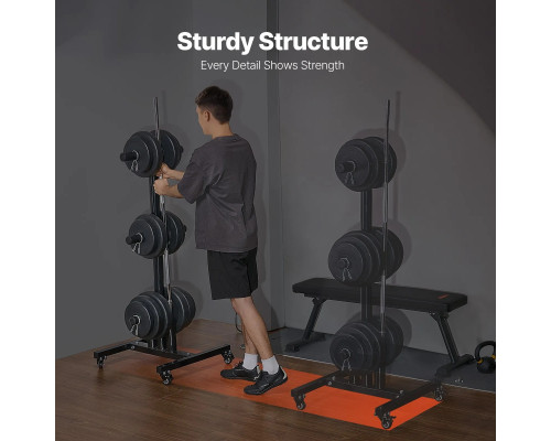 Стійка для штанг VEVOR, чорний