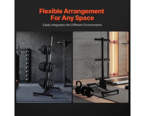 Стійка для штанг VEVOR, чорний