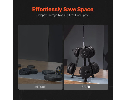 Стійка для штанг VEVOR,чорний