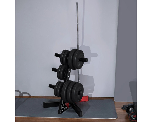 Стійка для штанг VEVOR, чорно-червоний