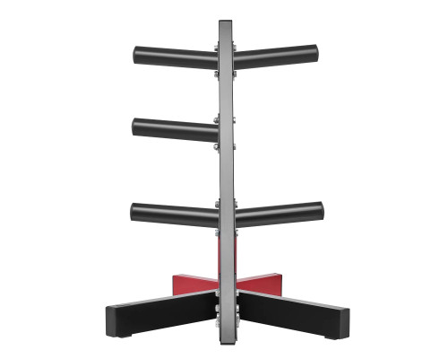 Стійка для штанг VEVOR, чорно-червоний
