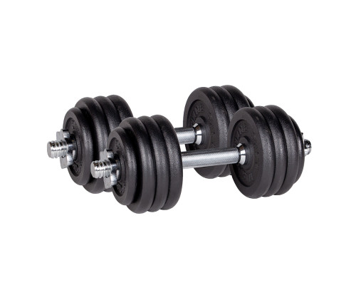 Гантелі розбірні InSPORTline Castblack 2 х 21 кг