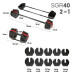 Набір з гантелями 2в1 40 кг HMS SGR40 PRO SET