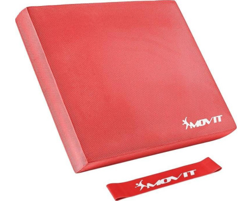 Подушка Movit Balance з гімнастичною гумкою - червона Подушка Movit Balance з гімнастичною гумкою - червона