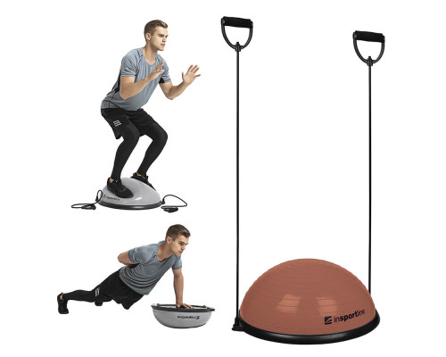 Подушка для балансування з підсиленням inSPORTline Dome UNI - коричневий