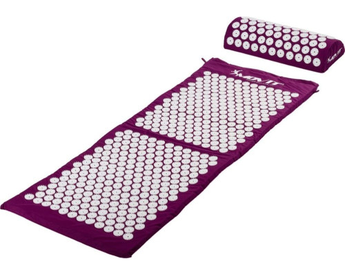 Килимок для точкового масажу Movit PURPLE HEALTH 130x50 см з коробками для болю в спині Килимок для точкового масажу Movit PURPLE HEALTH 130x50 см з коробками для болю в спині