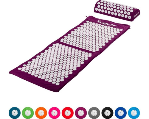 Килимок для точкового масажу Movit PURPLE HEALTH 130x50 см з коробками для болю в спині Килимок для точкового масажу Movit PURPLE HEALTH 130x50 см з коробками для болю в спині