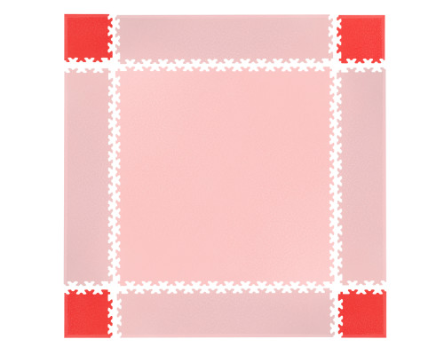 Кутові елементи для килимка inSPORTline Simple Red - 4 шт.