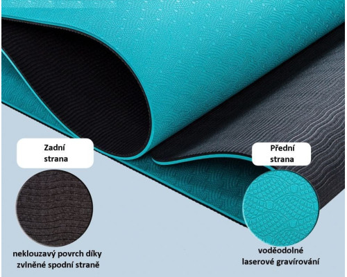 Тренажерний килимок Movit Yoga, 190 х 60 см, фіолетовий Тренажерний килимок Movit Yoga, 190 х 60 см, фіолетовий