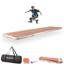 Килимок надувний inSPORTline Airstunt 500x100x10 см, бежевий