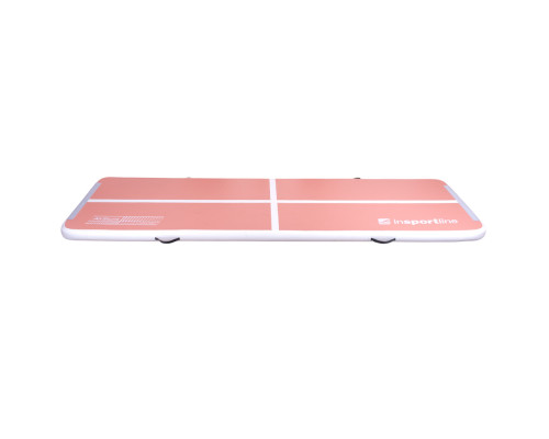 Килимок надувний Airtrack inSPORTline Airstunt 400x100x10 см, рожевий