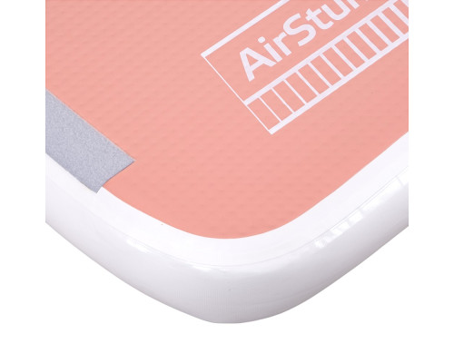 Килимок надувний Airtrack inSPORTline Airstunt 400x100x10 см, рожевий