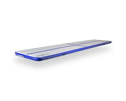 Килимок надувний Airtrack inSPORTline Airstunt 500x100x10 см, біло-синій