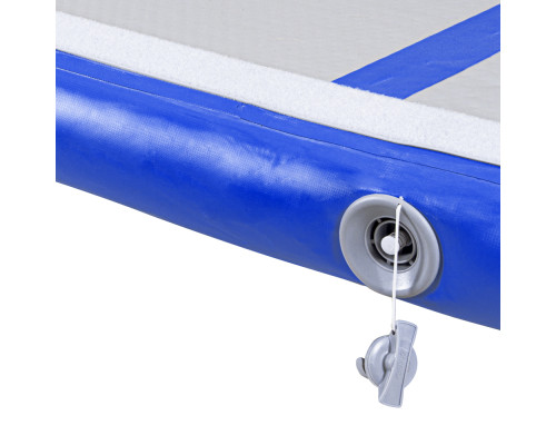 Килимок надувний Airtrack inSPORTline Airstunt 500x100x10 см, біло-синій