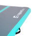 Килимок надувний inSPORTline Airstunt 400x100х10 см, сіро-бірюзовий