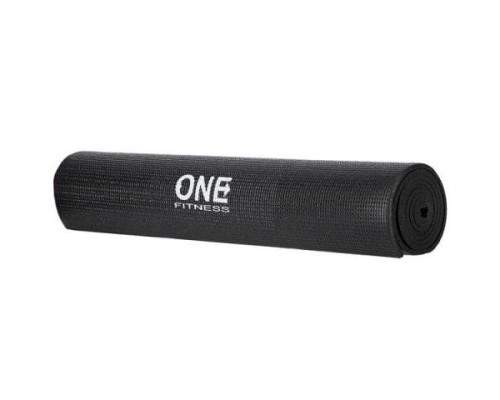 Килимок для йоги та фітнесу YM02 One Fitness – чорний Килимок для йоги та фітнесу YM02 One Fitness – чорний