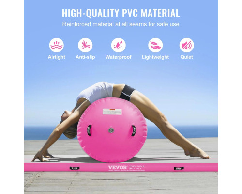 Килимок надувний VEVOR, біло-рожевий