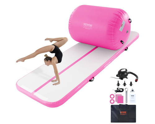 Килимок надувний VEVOR, біло-рожевий