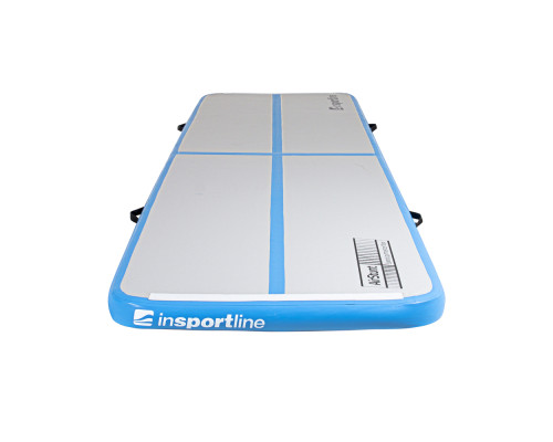 Килимок надувний Airtrack inSPORTline Airstunt 400x100x10 см, білий