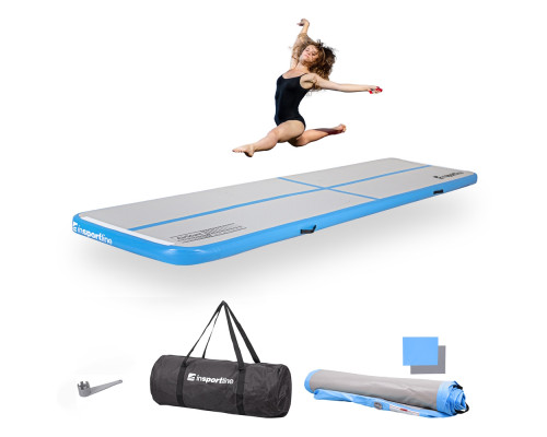 Килимок надувний Airtrack inSPORTline Airstunt 400x100x10 см, білий