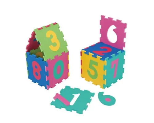 Дитячий килимок-пазл SPARTAN S1722 30 х 30 см 12 шт, різнокольоровий