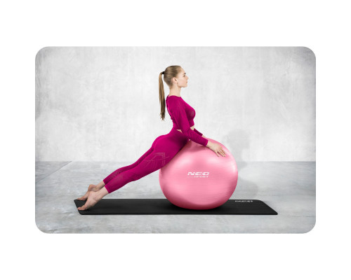 Гімнастичний м'яч для фітнесу 55 см NS-950 рожевий
